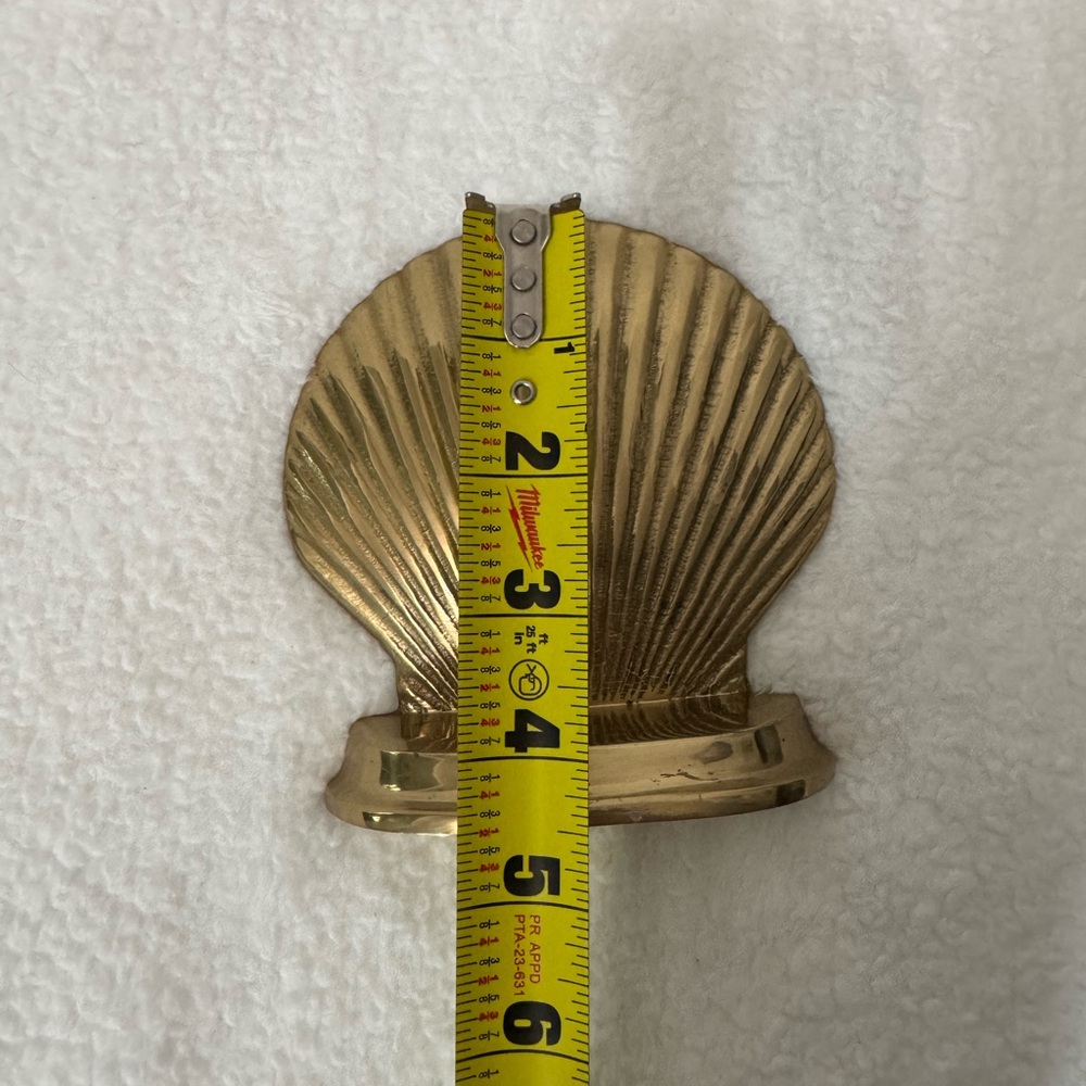 Brass Shell Bookend - Picture 4 of 4